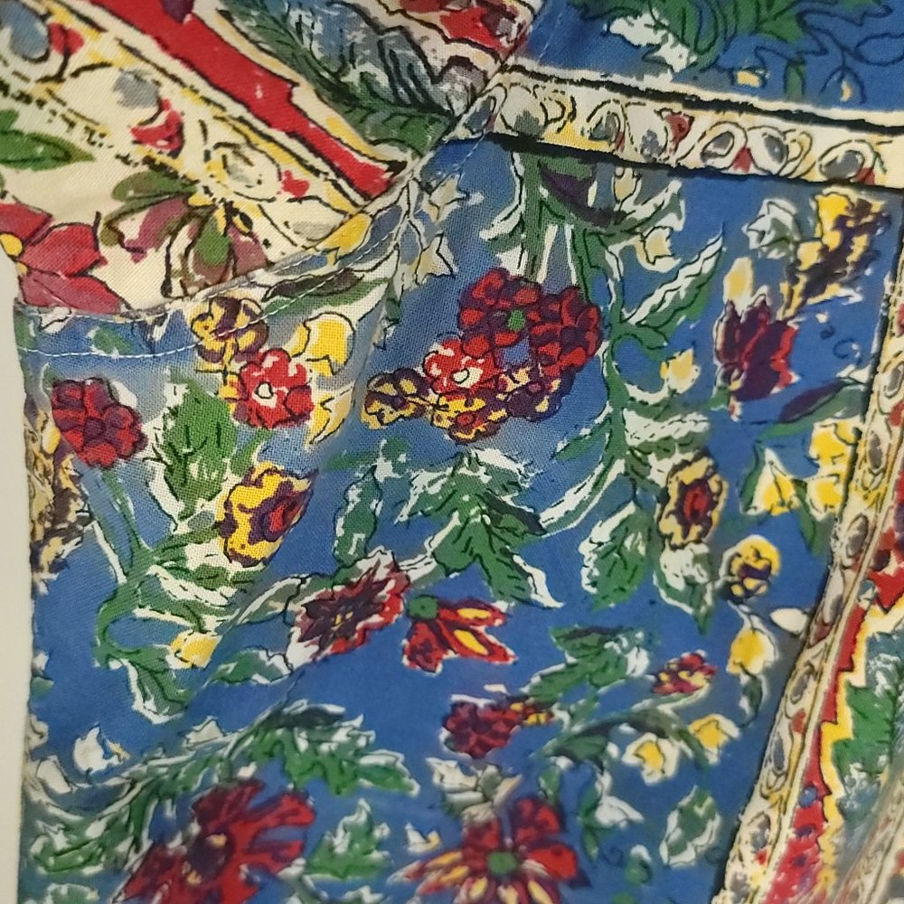 Vtg Ralph Lauren Hawaiian Shirt Men's Med Multicolor Floral Print Pullover 80s - Picture 6 of 12